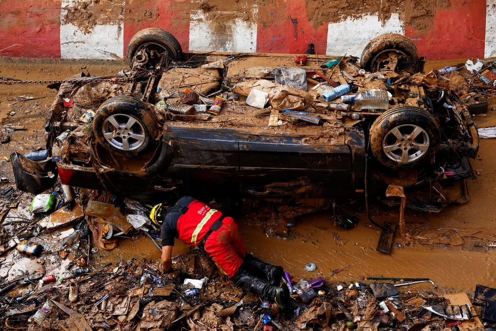 Consequences des inondations en espagne