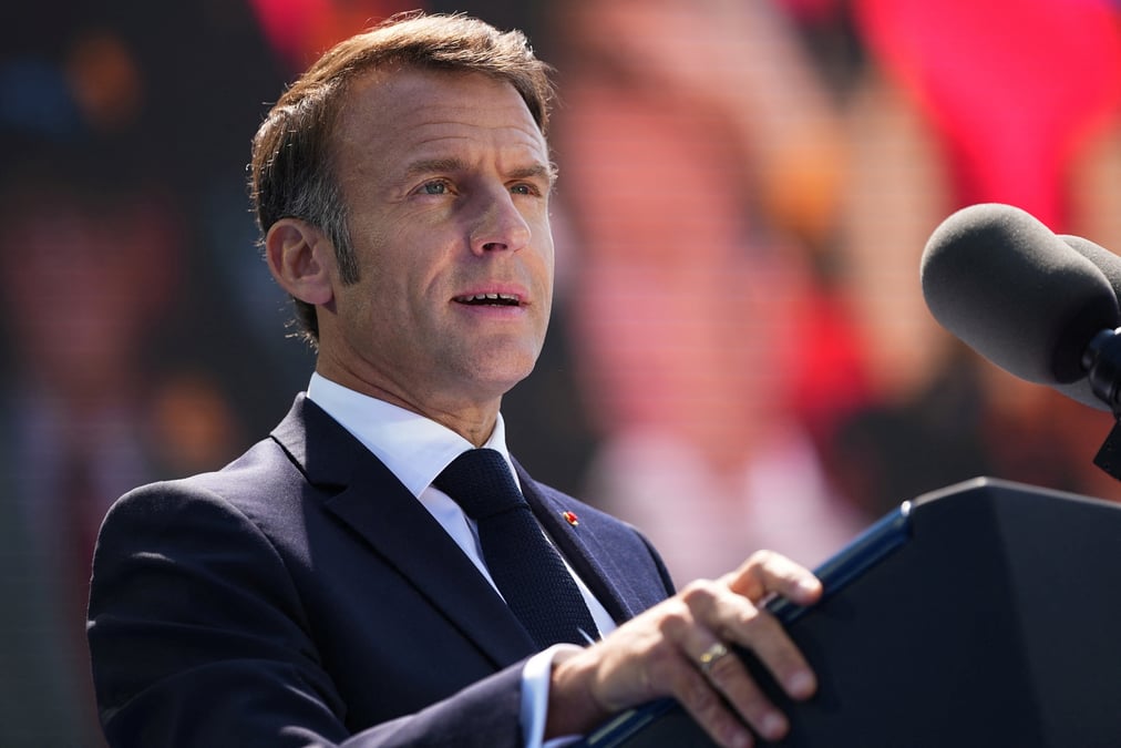 Le president francais emmanuel macron