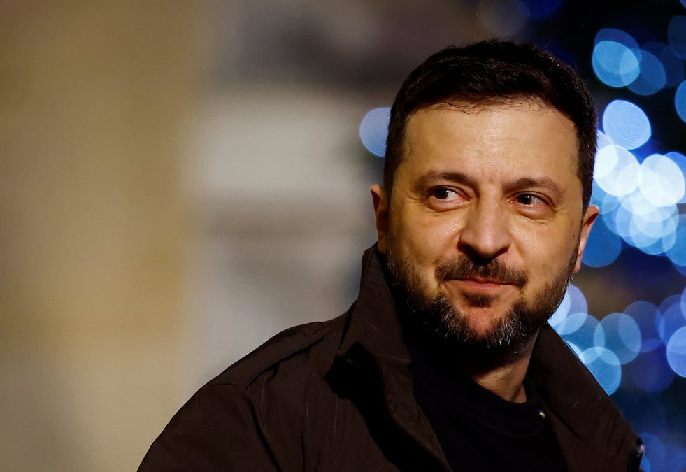 Le president ukrainien volodimir zelensky