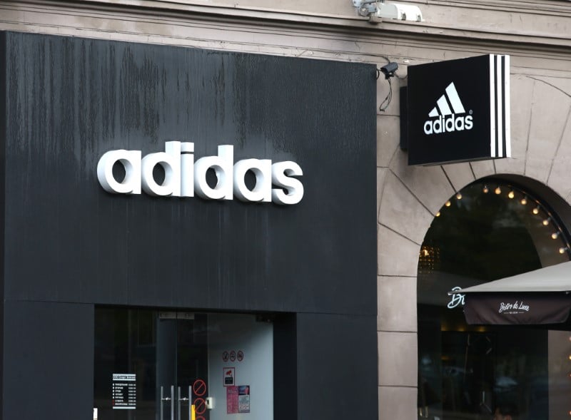 Croissance des ventes en baisse pour adidas