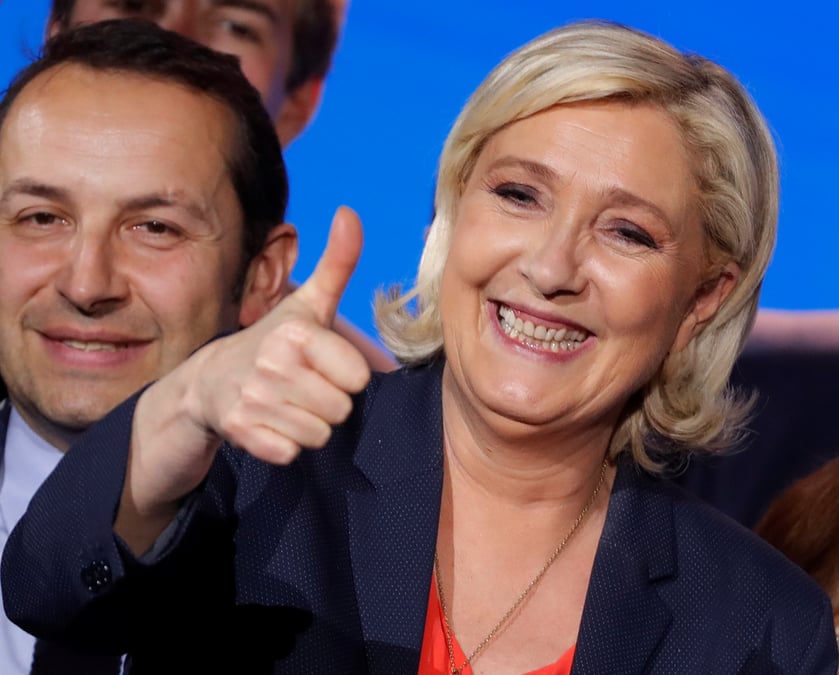 Le pen espere une "insurrection electorale" pour les europeennes