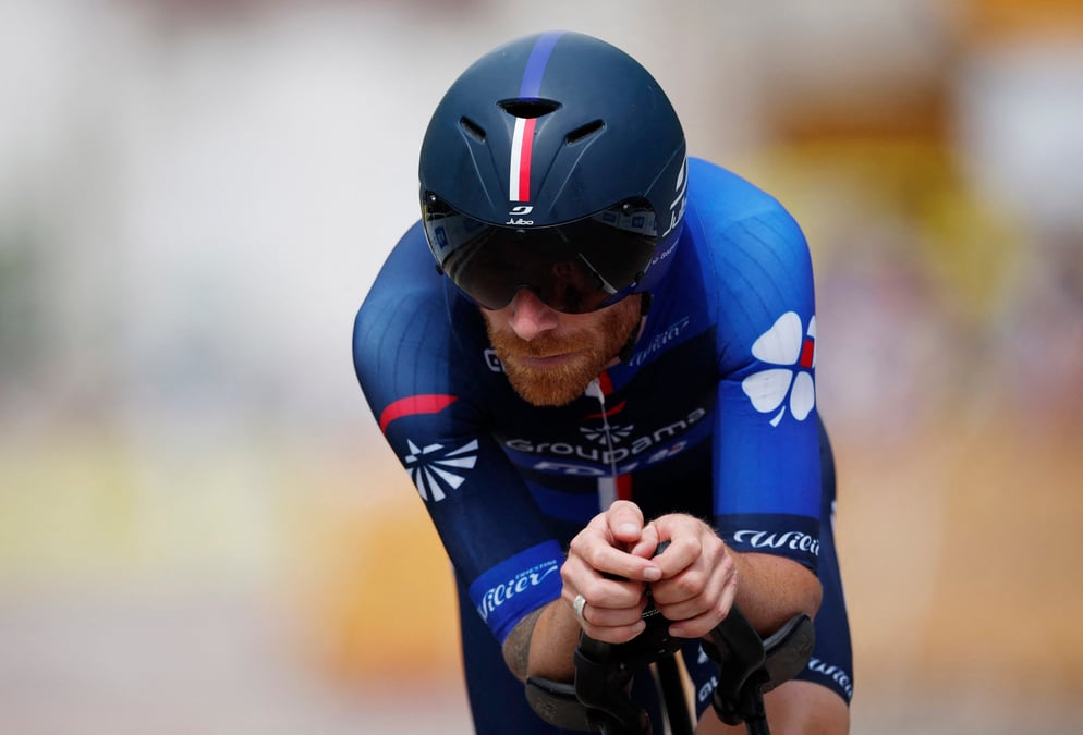 Quentin pacher de l'equipe groupama-fdj
