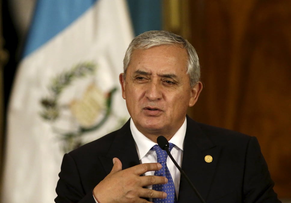Mandat d'arret contre le president guatemalteque otto perez
