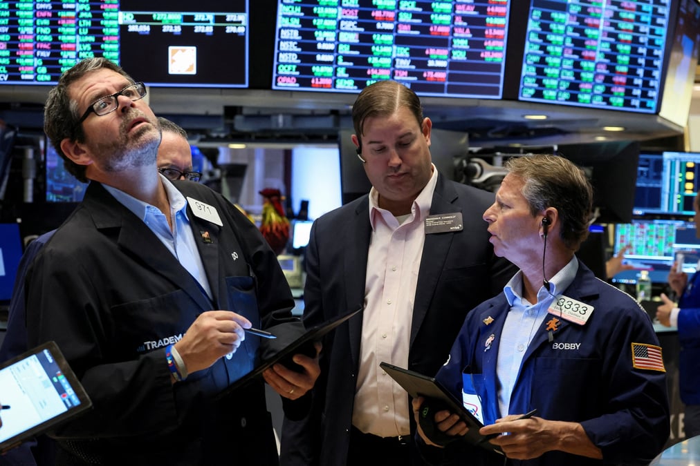 Des traders a la bourse de new york