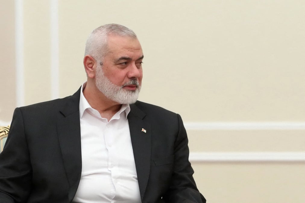 Le chef du groupe palestinien hamas, ismail haniyeh