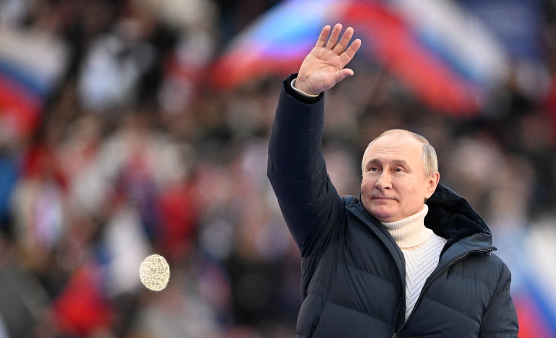 Poutine celebre l'"operation speciale" en ukraine dans un stade de moscou