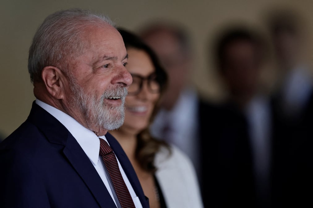 Le president bresilien luiz inacio lula da silva
