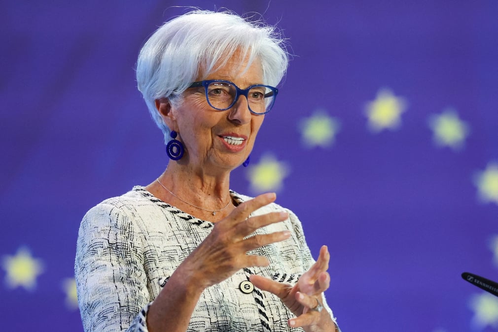 Photo d'archives de la presidente de la banque centrale europeenne (bce), christine lagarde, a francfort, en allemagne