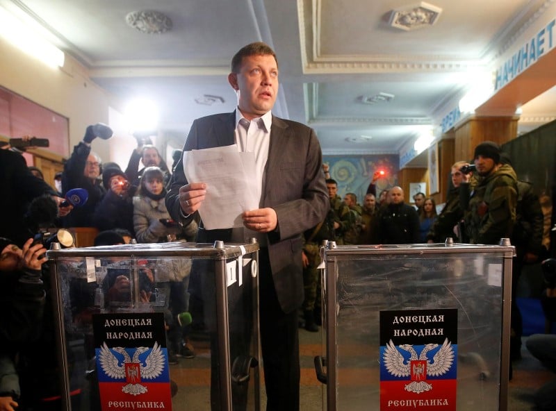 Alexandre Zakhartchenko élu haut la main dans l'est de l'Ukraine
