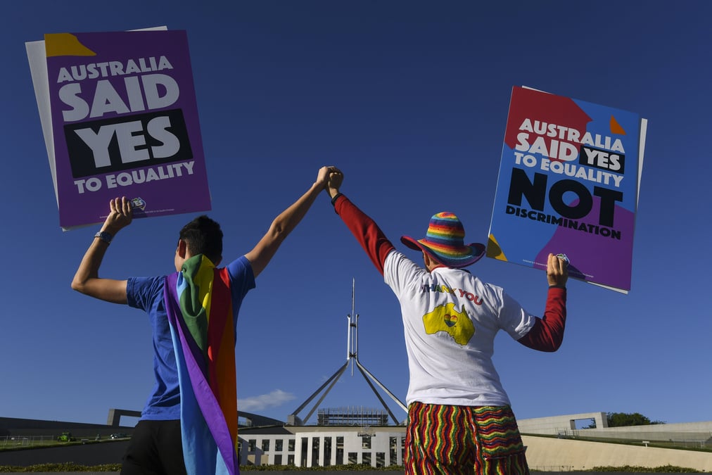 L'australie autorise le mariage homosexuel
