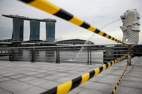 Singapour: recession inedite de l'economie en 2020 a cause du coronavirus
