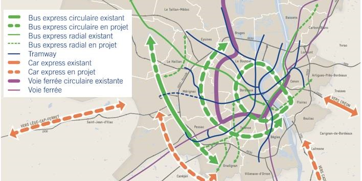 Bordeaux Métropole schéma des mobilités