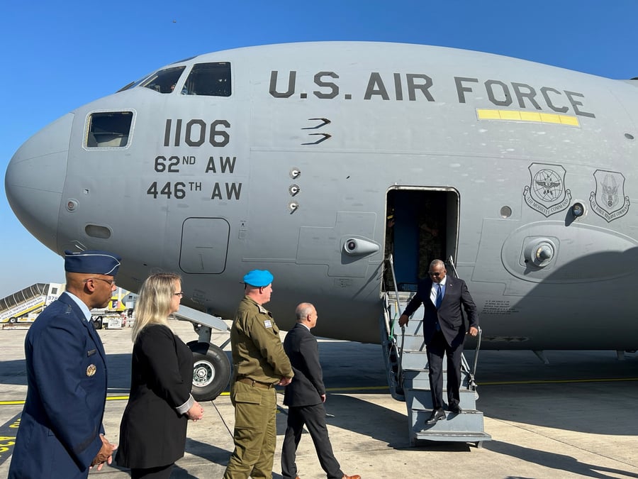 Le secretaire americain a la defense, lloyd austin, arrive en israel pour une visite officielle