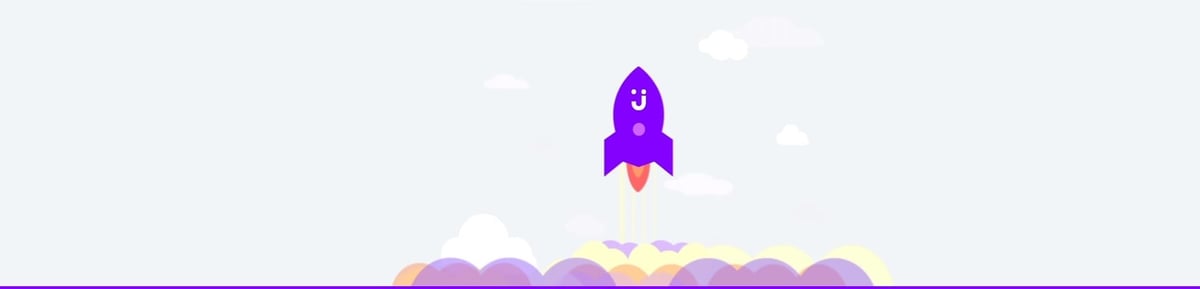 Fusée pour le lancement du site d'e-commerce Jet.com