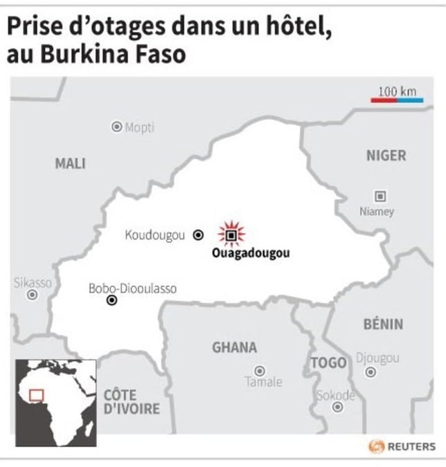 Prise d’otages dans un hotel, au burkina faso