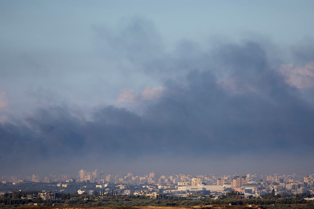 Horizon de gaza vu du sud d’israel