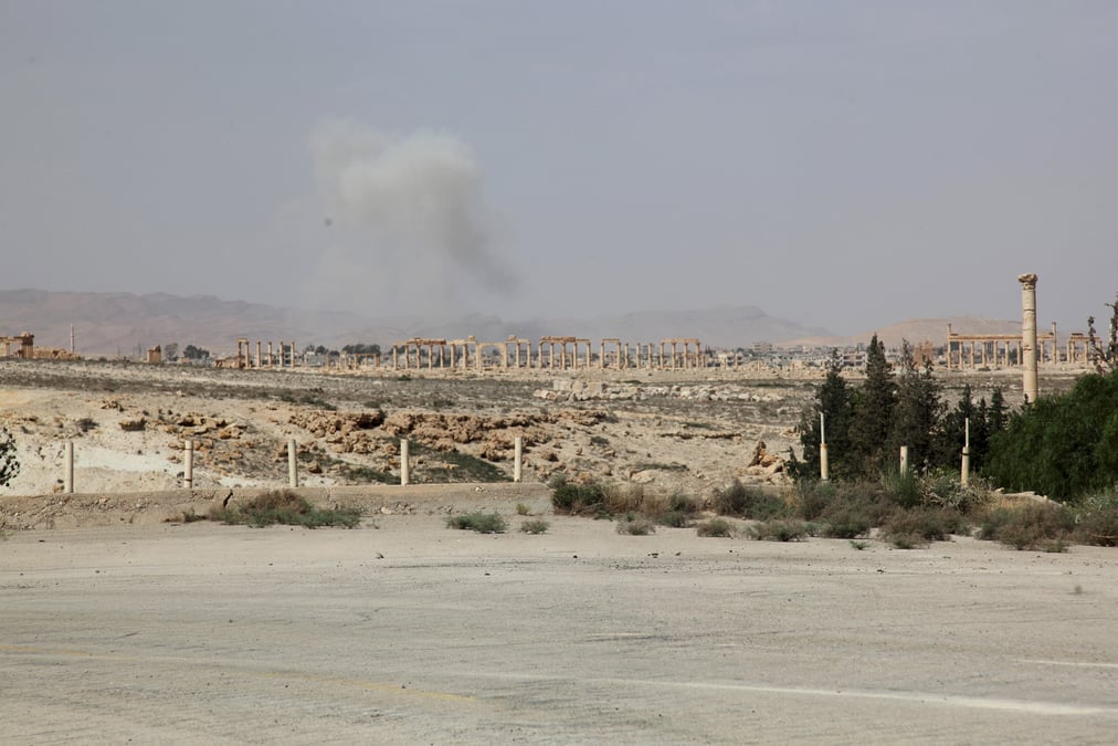 Les djihadistes de l'ei ont fait sauter la prison de palmyre