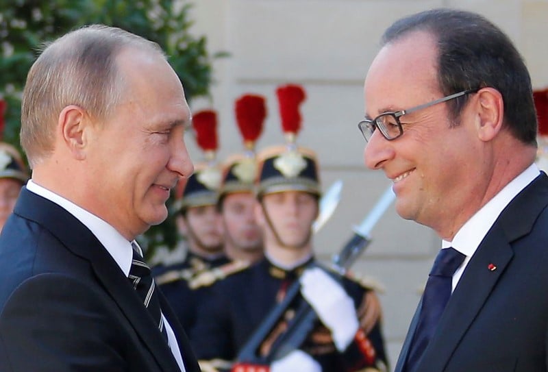 L'ombre de la syrie plane sur l'entretien hollande-poutine