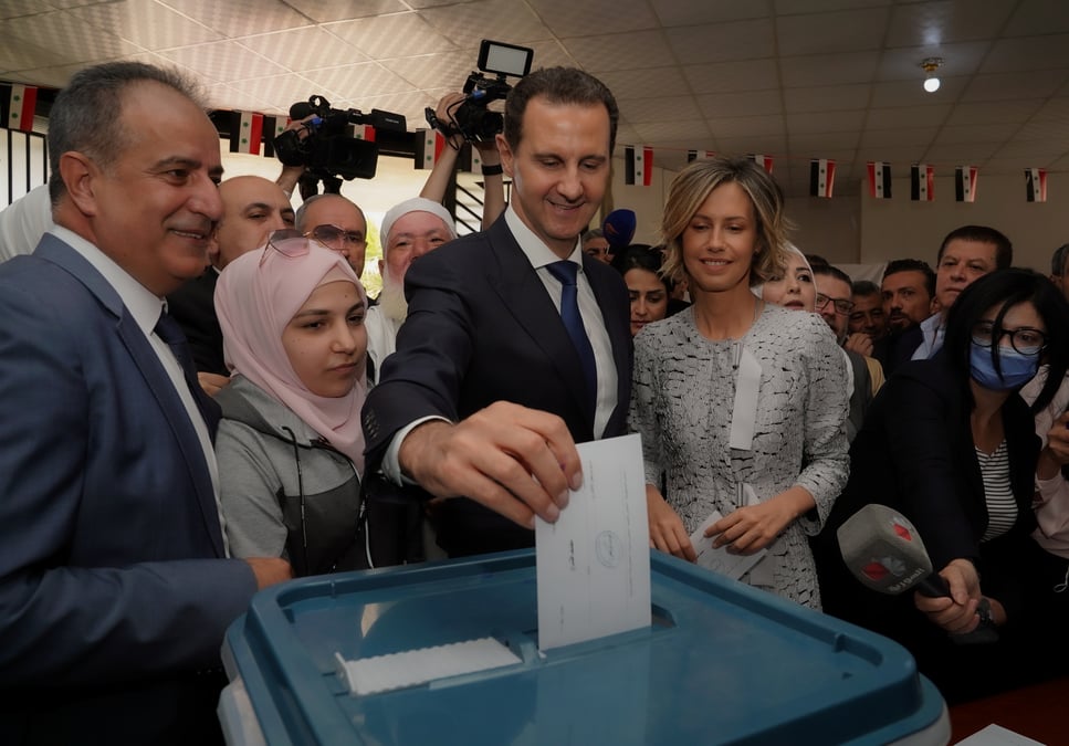 Syrie: bachar al assad a vote pour decrocher un quatrieme mandat