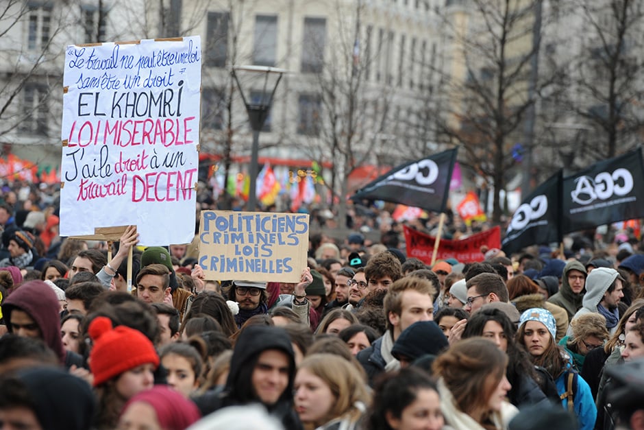 Manifestation Lyon Loi Travail El Khomri