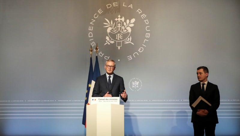 News conference after weekly cabinet meeting at the elysee palace in paris
