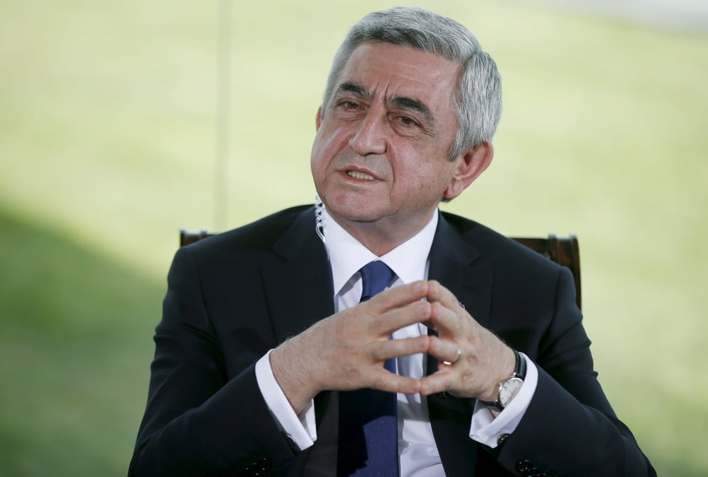 Main tendue du president armenien a la turquie