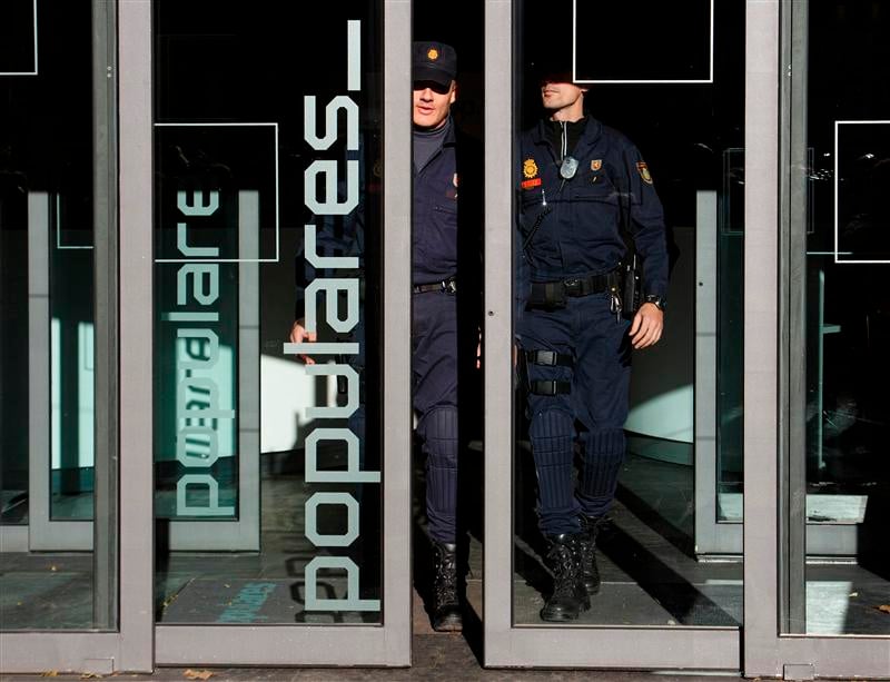Longue perquisition au siège du Parti populaire espagnol