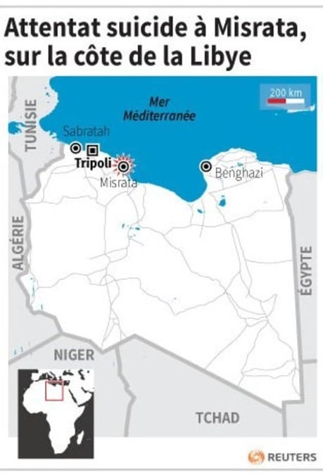 Attentat suicide a misrata, en libye