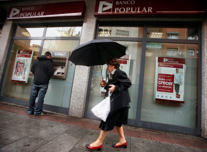 Banco popular vise une augmentation de capital de 2,5 milliards d'euros