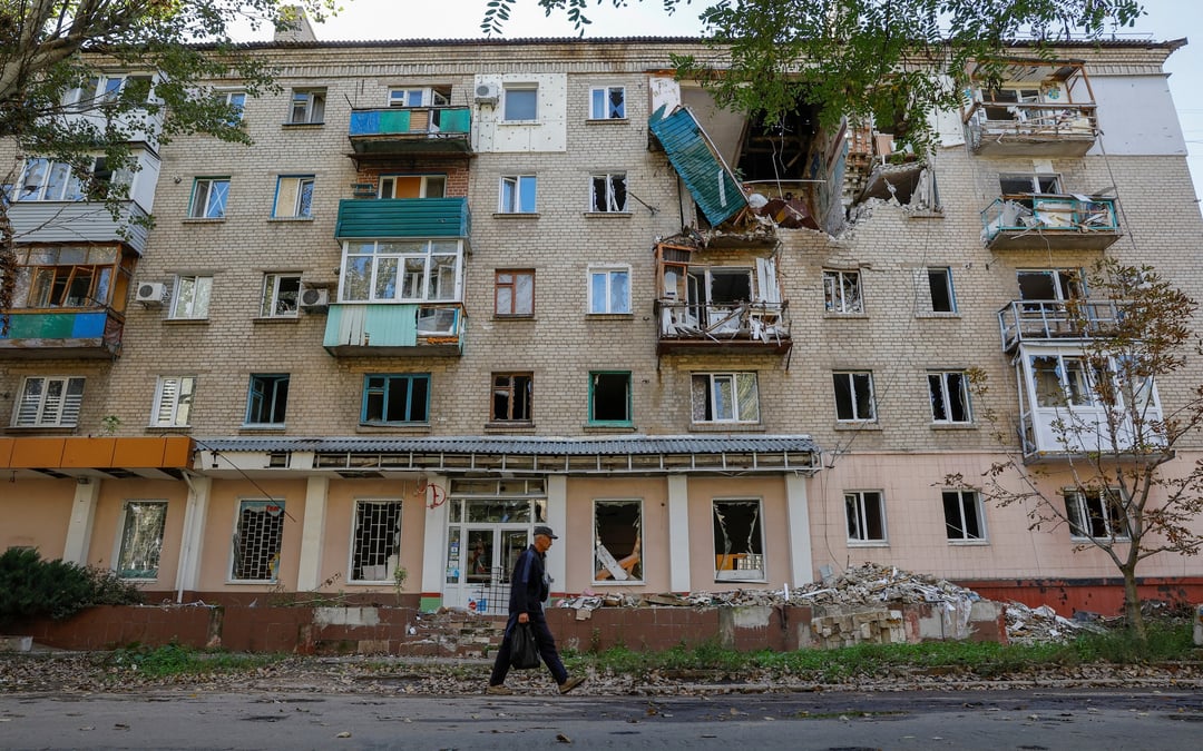 Photo d'archives : la ville de lysychansk dans la region de luhansk