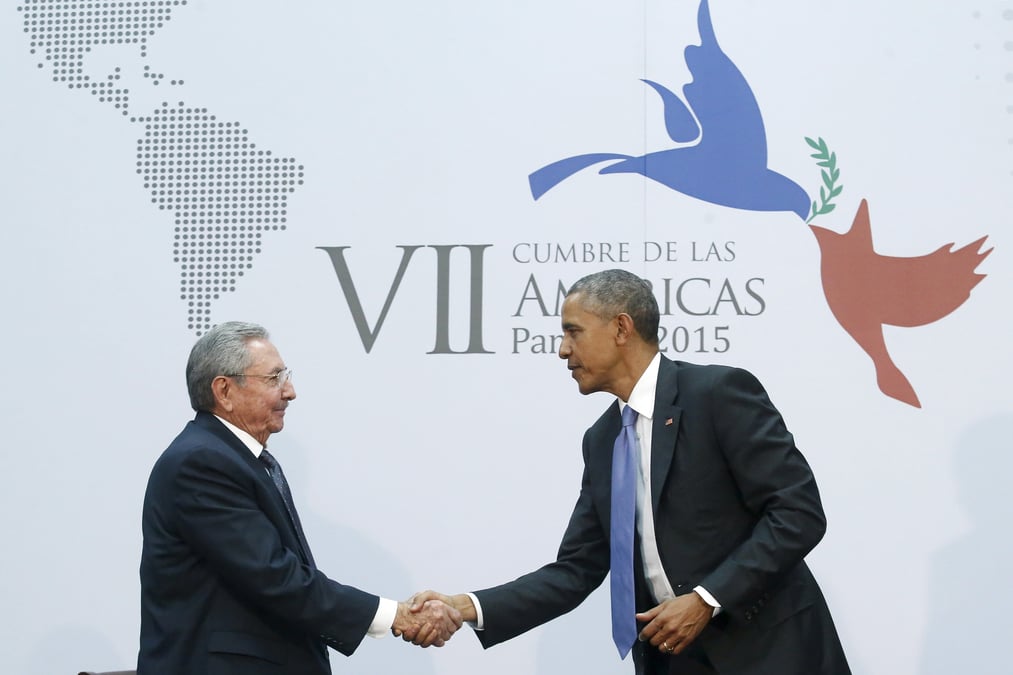 Entretien "historique" obama-castro au sommet des ameriques