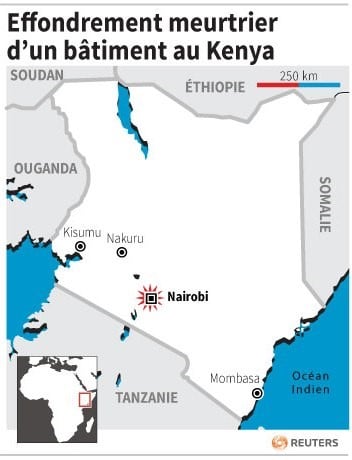 Effondrement meurtrier d’un batiment au kenya