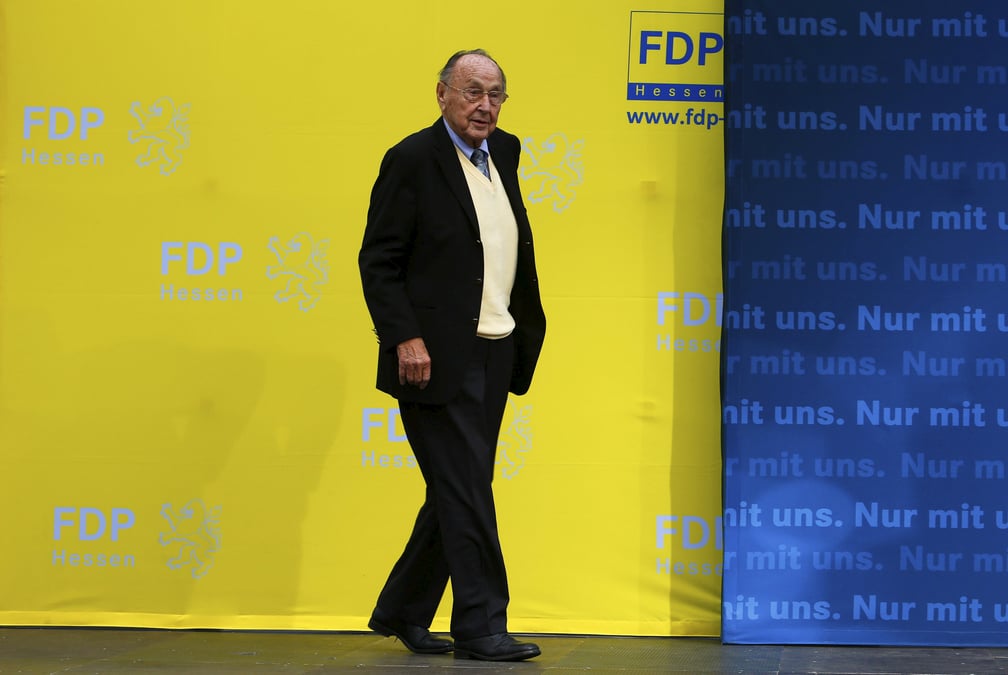 L'ex-chef de la diplomatie allemande hans-dietrich genscher est mort