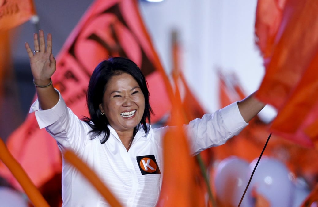 Keiko fujimori favorite du premier tour de l'election presidentielle au perou