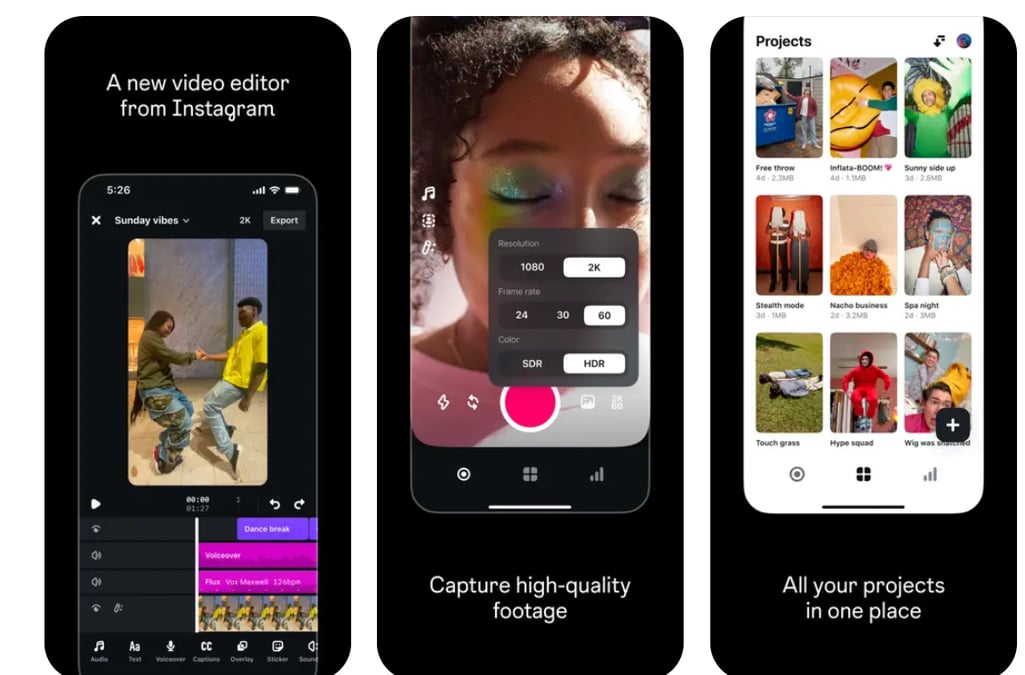 Meta lance Edits, son double de l'appli d'éditing vidéo CapCut