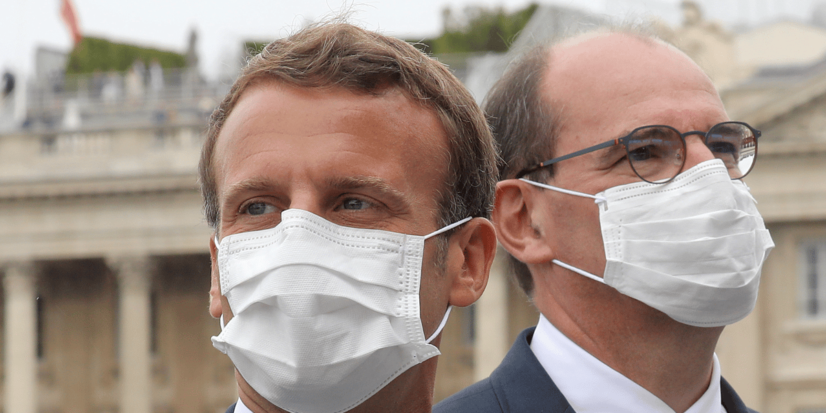 Le Premier ministre Jean Castex en présence du président Emmanuel Macron, lors de la traditionnelle cérémonie du 14 juillet