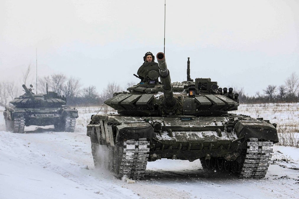 Des soldats russes deployes pres de l'ukraine retournent dans leurs bases, selon des agences russes