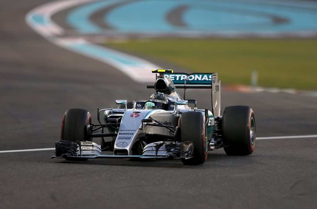Rosberg s'impose, le 12e double mercedes de l'annee