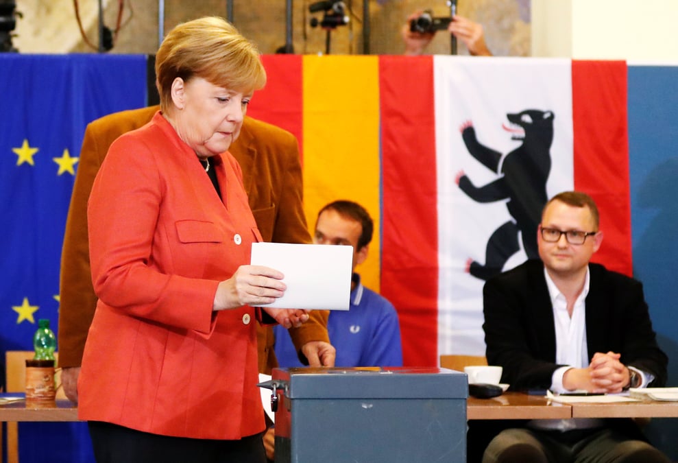 Merkel brigue un quatrieme mandat, l'afd s'apprete a entrer au bundestag