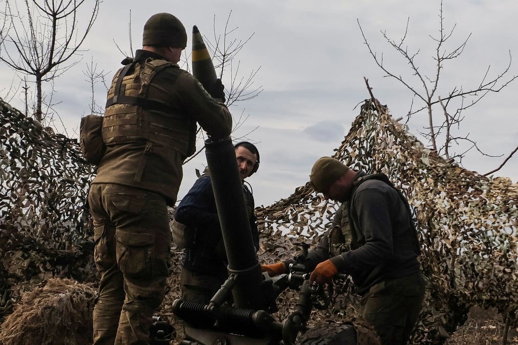 Photo de troupes ukrainiennes a bakhmout