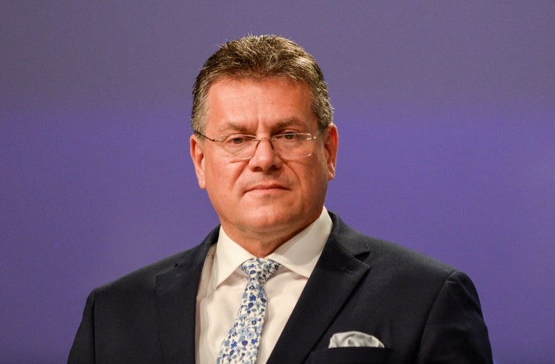 Maros sefcovic, vice-president executif de la commission europeenne