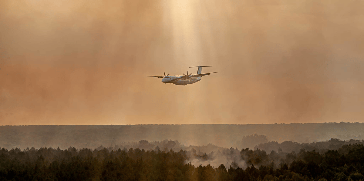 feux gironde avion canadair