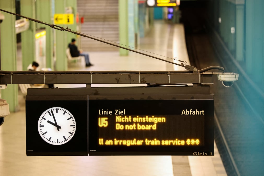 Greve nationale declenchee par le syndicat allemand verdi, a berlin