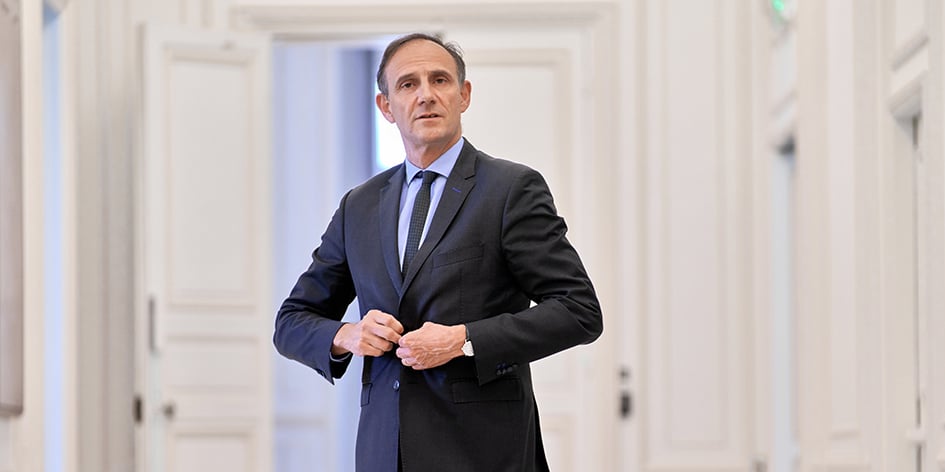Olivier Sichel, directeur de la Banque des territoires, le 22 mai à Paris.