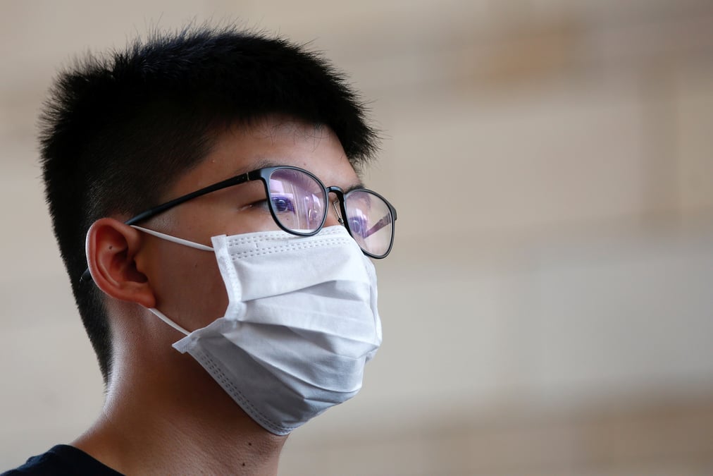 Le militant hongkongais joshua wong condamne a 13 mois et demi de prison