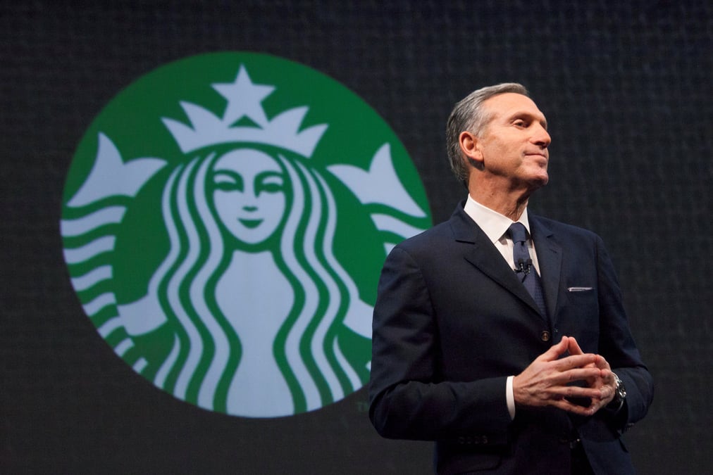 Le president de starbucks prend du champ