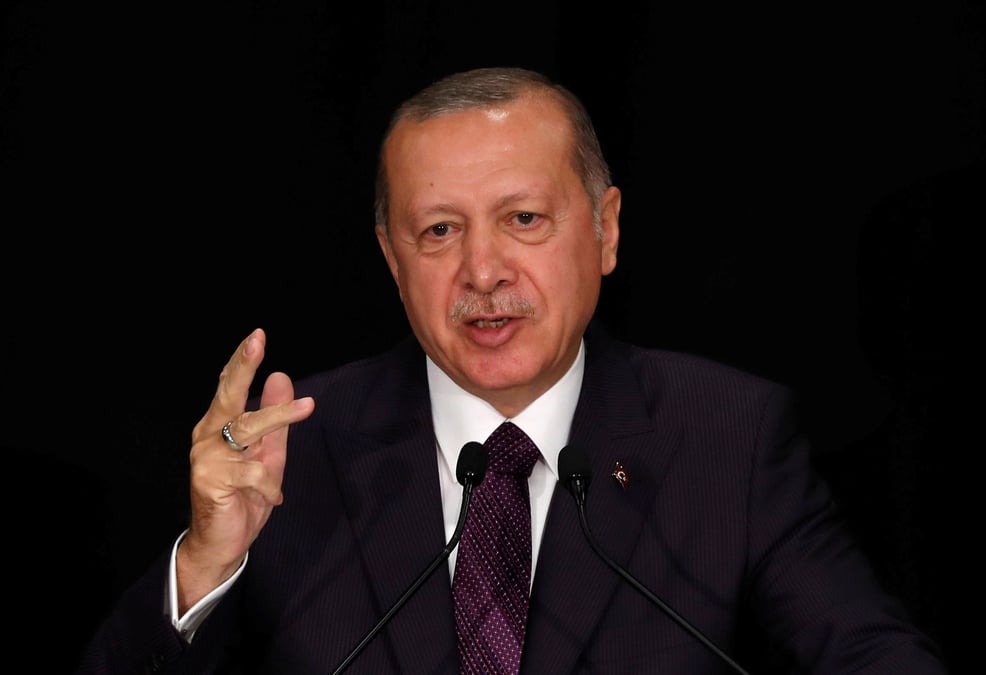 Erdogan veut instaurer des zones de securite a l'est de l'euphrate