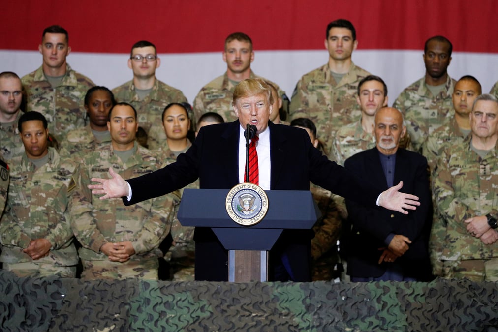 Visite surprise de donald trump en afghanistan pour thanksgiving