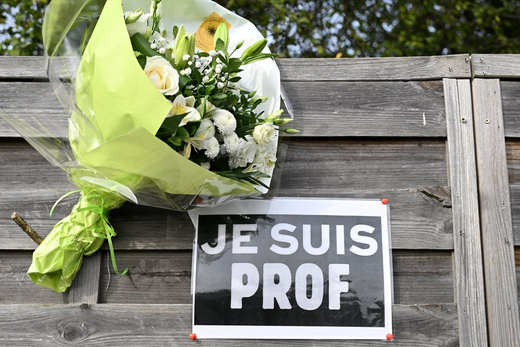Ceremonie d'hommage a samuel paty et dominique bernard