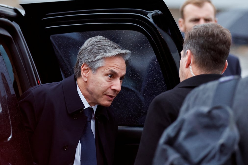 Le secretaire d'etat americain antony blinken en visite en coree du sud